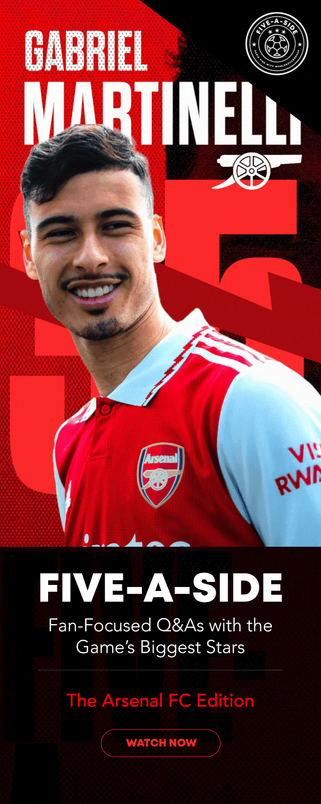 Introducing FiveASide featuring Arsenal's Ødegaard, Martinelli, and