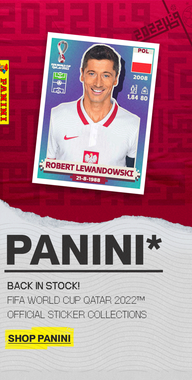 Panini Sticker Packs are BACK in Stock! Finish Your Collection Now
